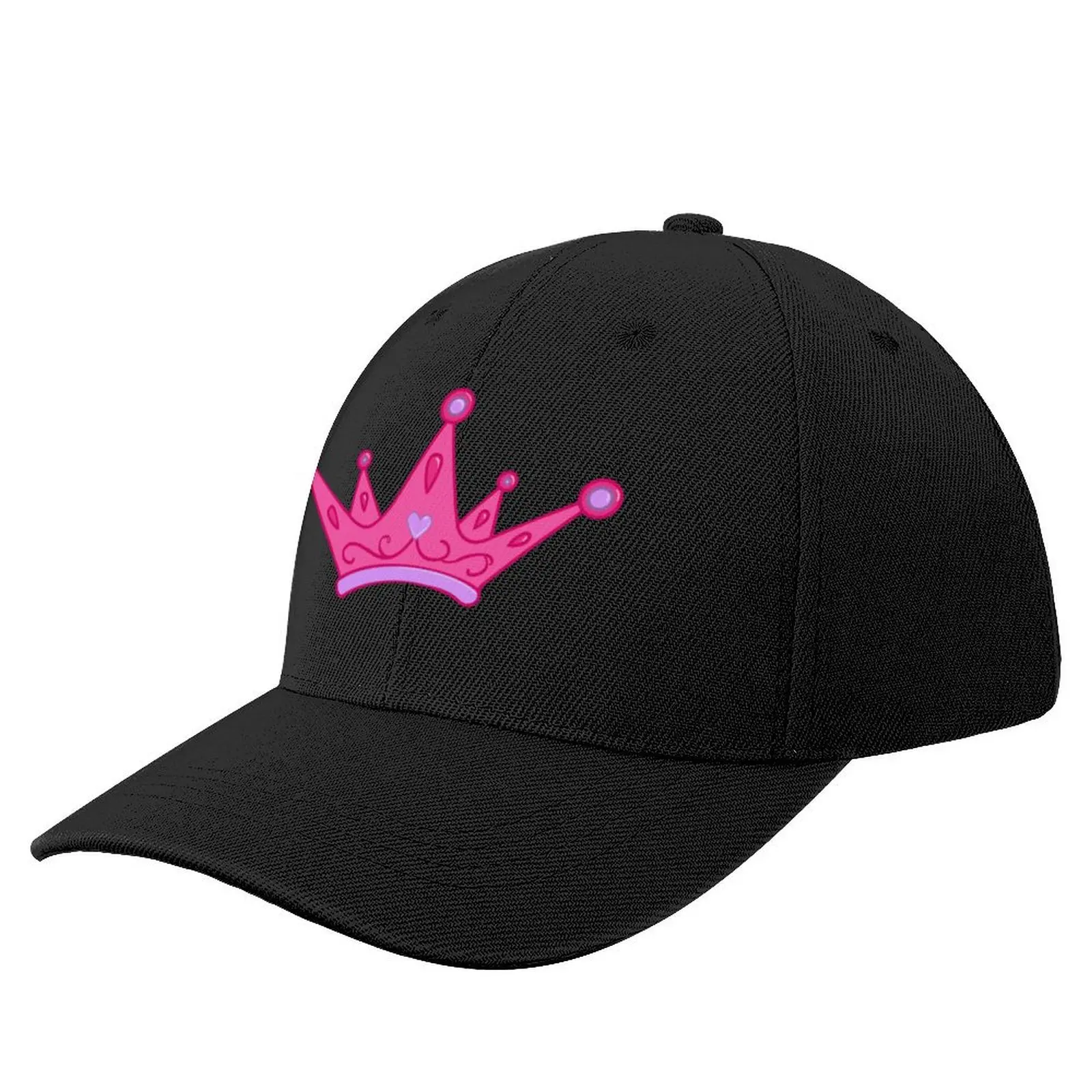 Y2K Hot Pink Princess Tiara (purple) Baseball Cap black party Hat Women's Hats 2024 Men's