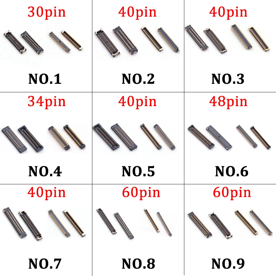 5 set schermo LCD ricarica USB connettore FPC per Samsung A10S A20S A11 A115F A01 A02 A02S A03 Core A03S A04 A04S A04E