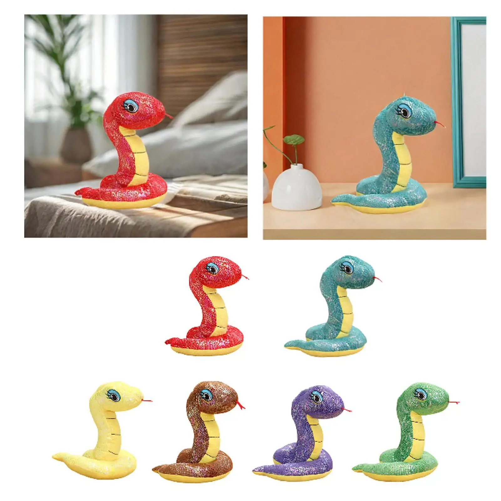 Slang knuffeldier speelgoed slang pop decoratieve huisdecoratie voor Halloween