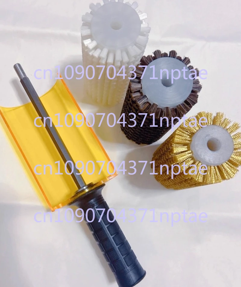 Lazy Snowboard Waxing Roller Brush Set Roller Brush Shaft Ski Maintenance 150mm