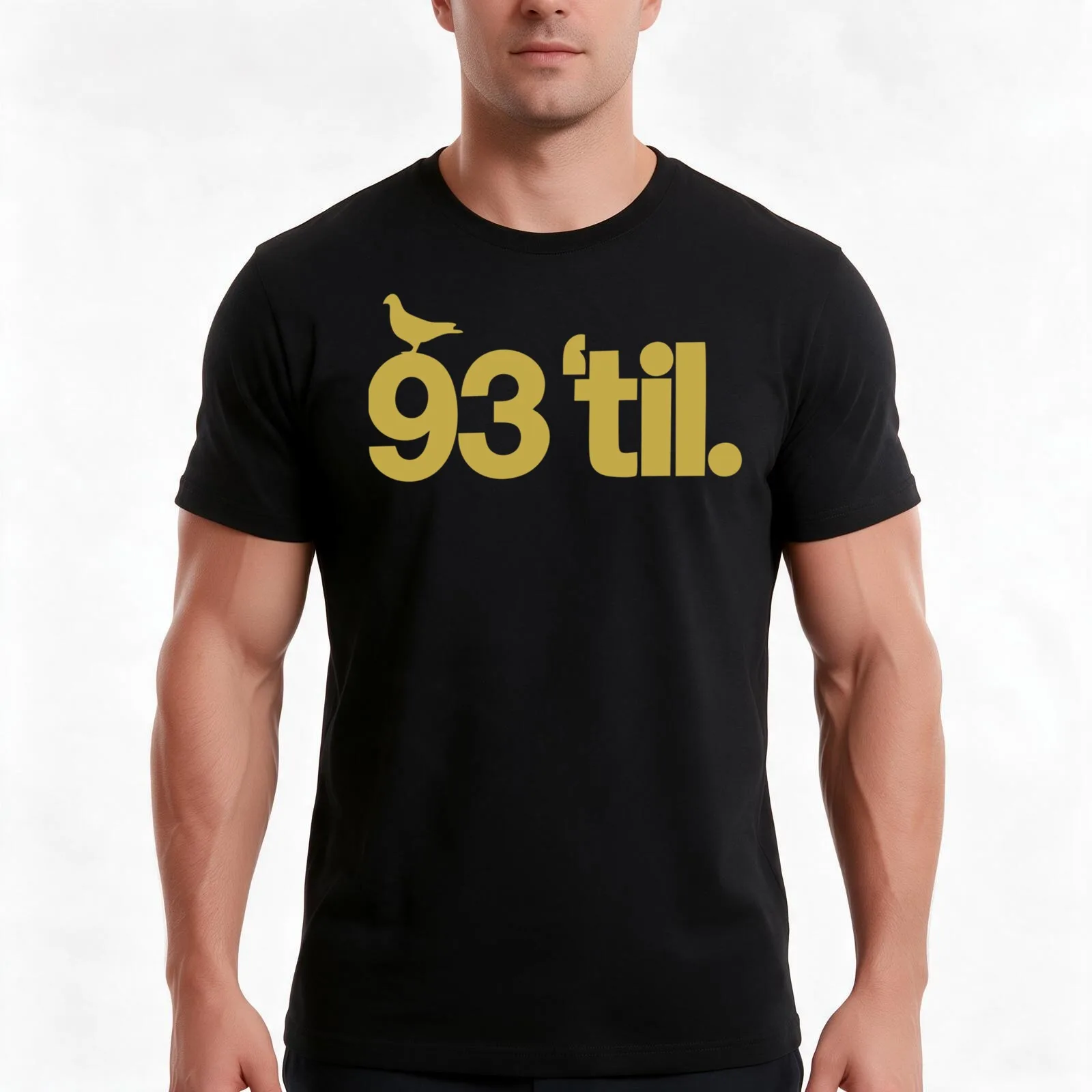93 til infinity Classic T-Shirt, Summer Casual Cotton Tee, Oversized Streetwear Tops, Vintage Graphic Print, Unisex Men Women
