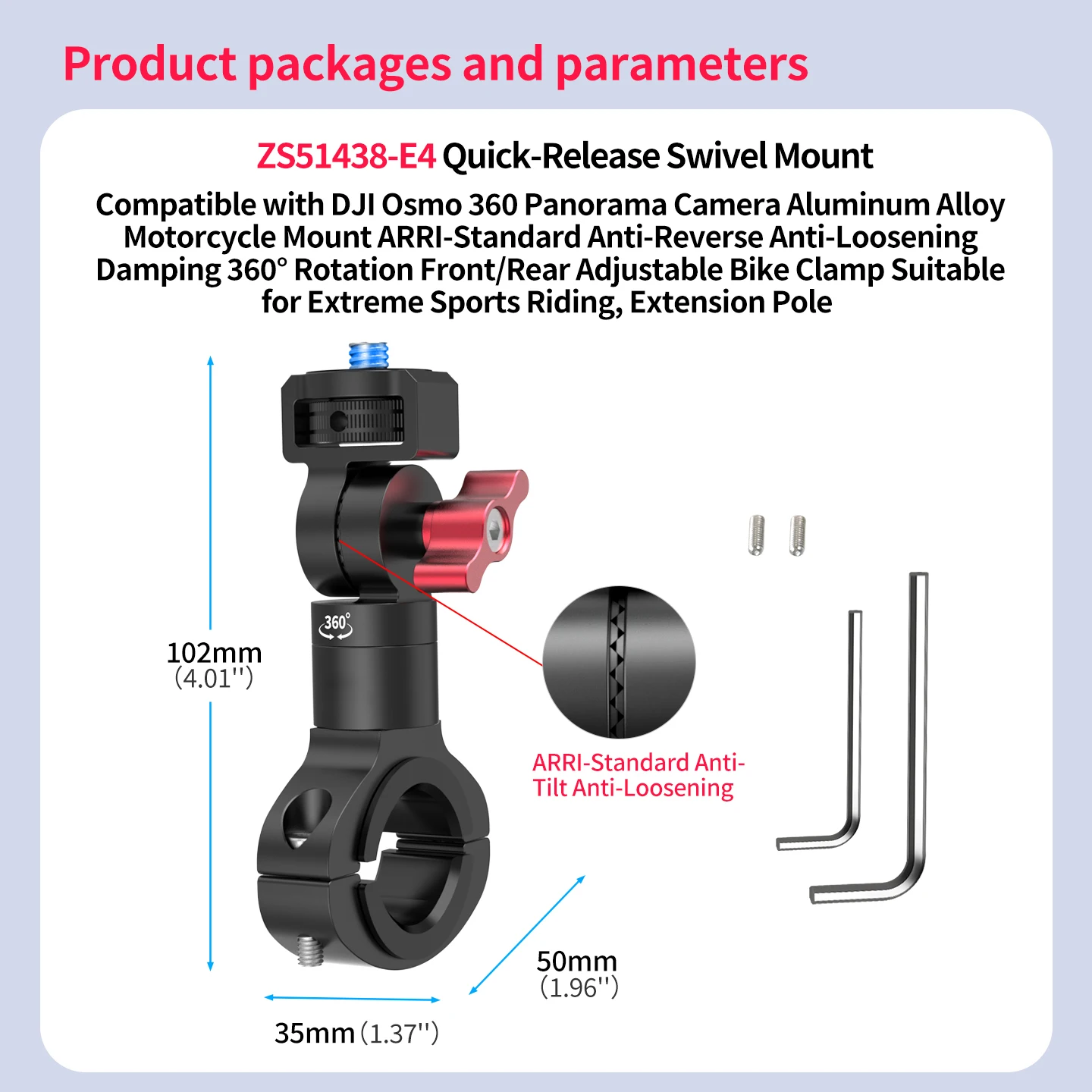 Motorrad Kamera Halterung Aluminium Fahrrad Lenker Klemme Magnetische Für DJI Osmo 360 Action 5 Pro 4 3 2 GoPro Insta360 Halterung – Detail 12