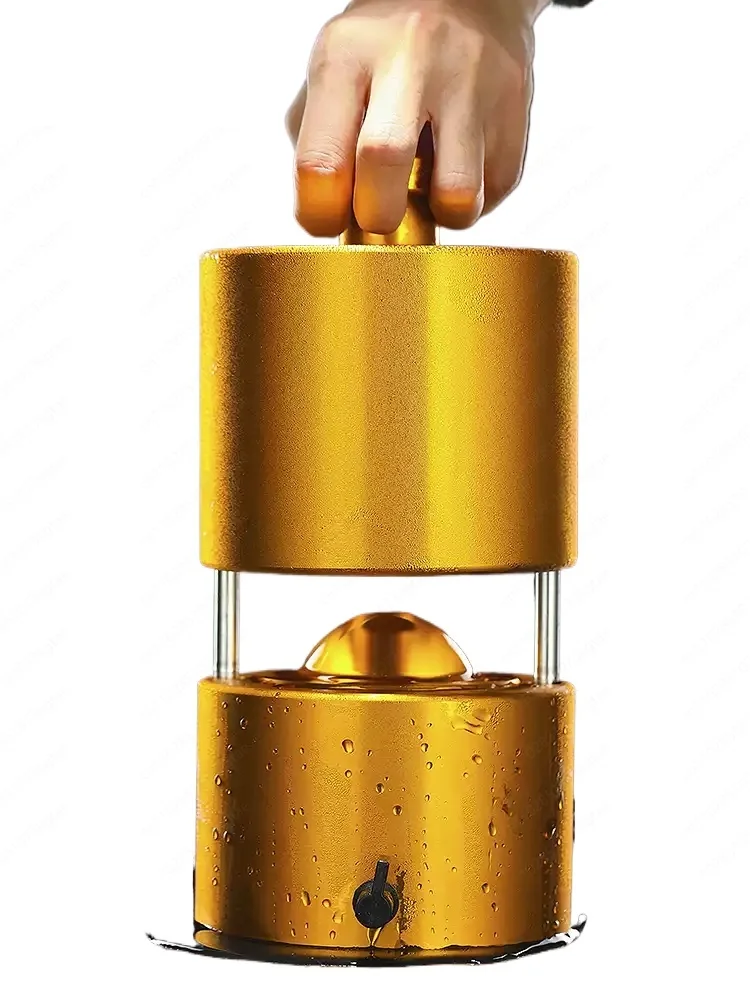 Round Ice Ball Maker Mold, Quick & Large Ice Hockey Puck Machine for Home Use