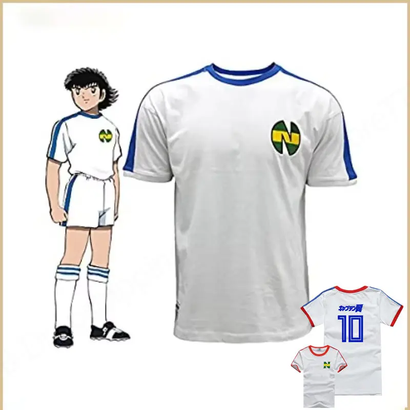 Summer Men T-shirt Anime Captain Tsubasa Ozora Tsubasa 3d Print Tshirt Casual Oversized Short Sleeve T shirt Tops Boys Tops Tees