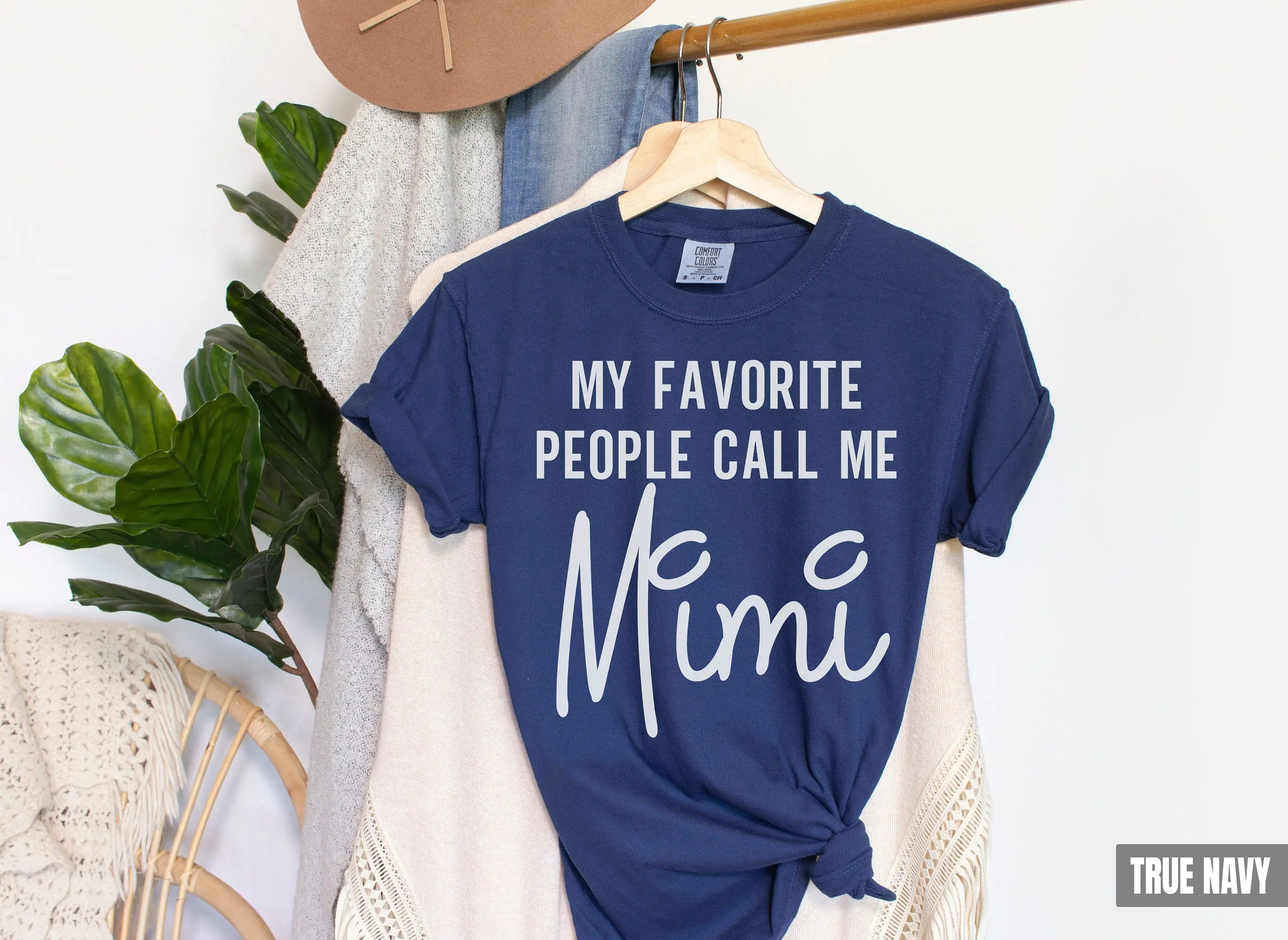 Mimi T Shirt My Favorite People Call Me Comfort Colors Grandma New Christmas From Grandkids