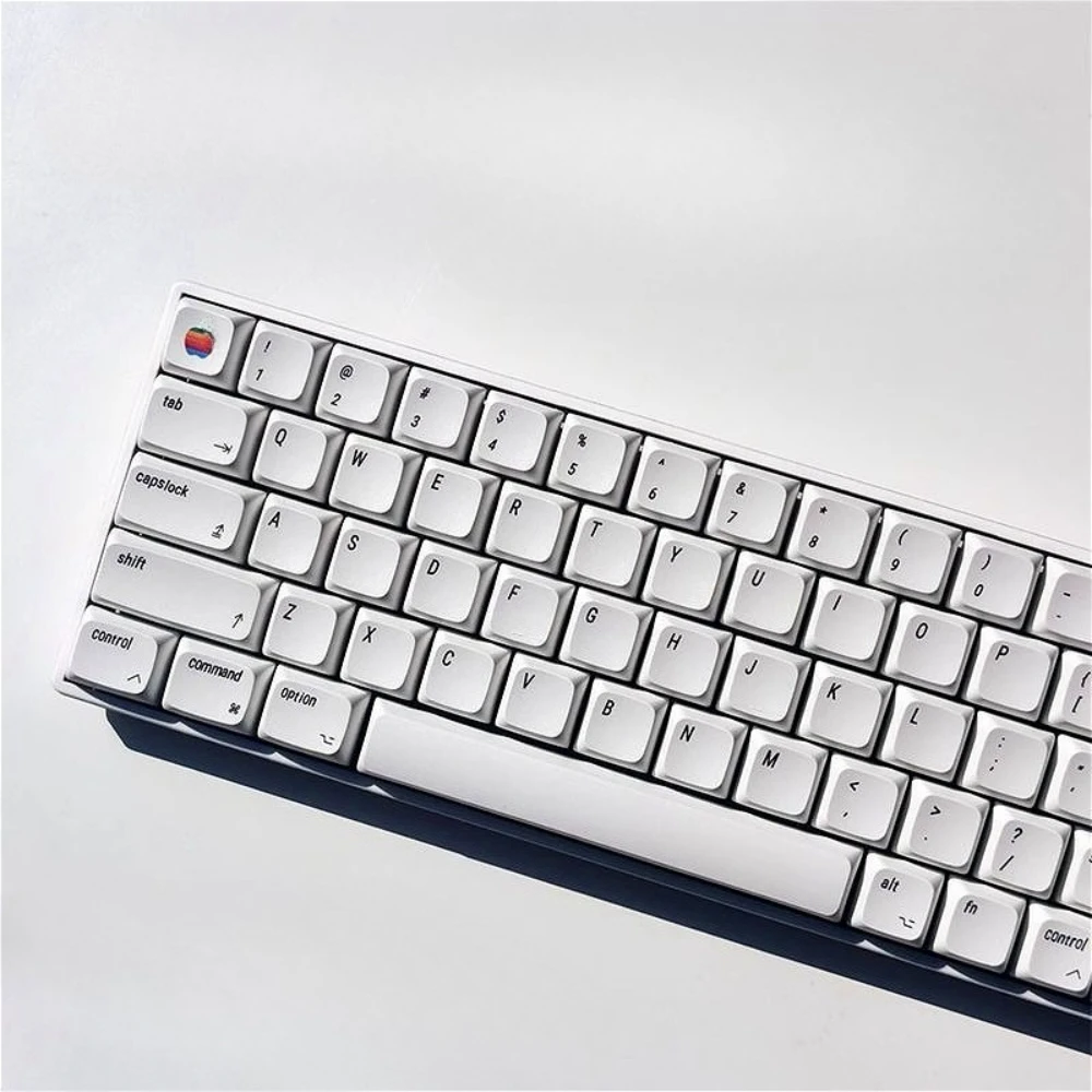 

MAC XDA Keycap Set with 127 Simple and Personalized White Keycaps Compatible with MX Switch Mechanical Keyboard