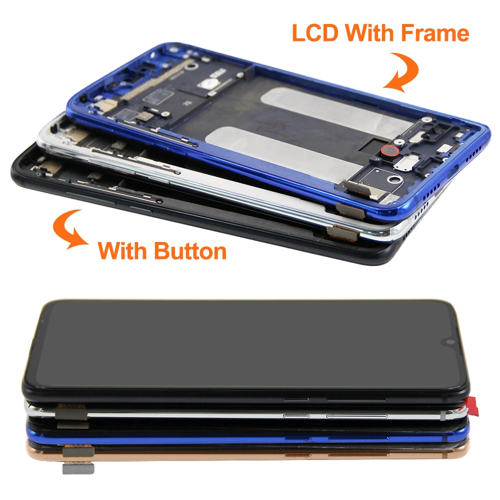 100% Tested For Xiaomi CC9 LCD Display Touch Screen Digitizer Assembly With Frame Replacement For Xiaomi Mi 9 lite M1904F3BG Lcd