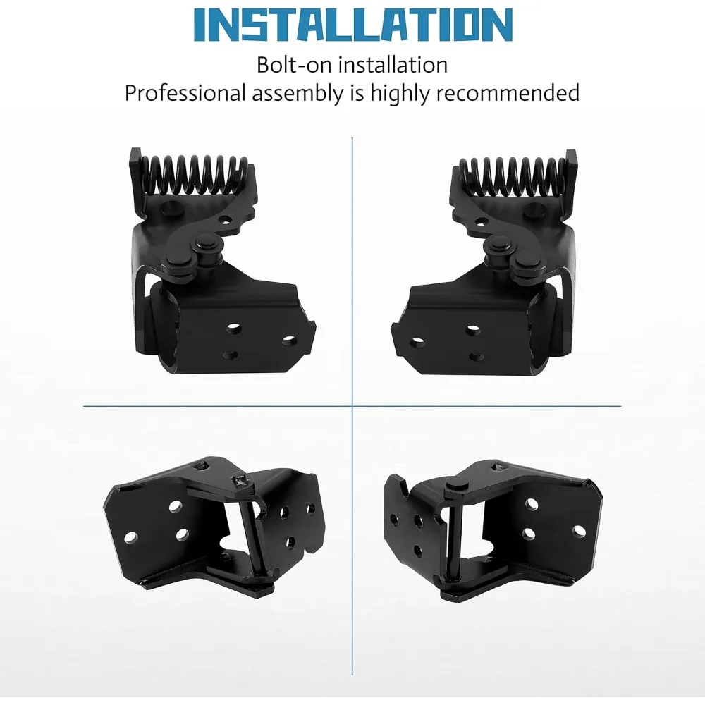 مجموعة مفصلات الباب لسيارات شيفروليه مونتي كارلو SS EL Camino Regal G-Body لسيارات 1978-1988، وصلات علوية وسفلية ببابين، متوافقة مع #6