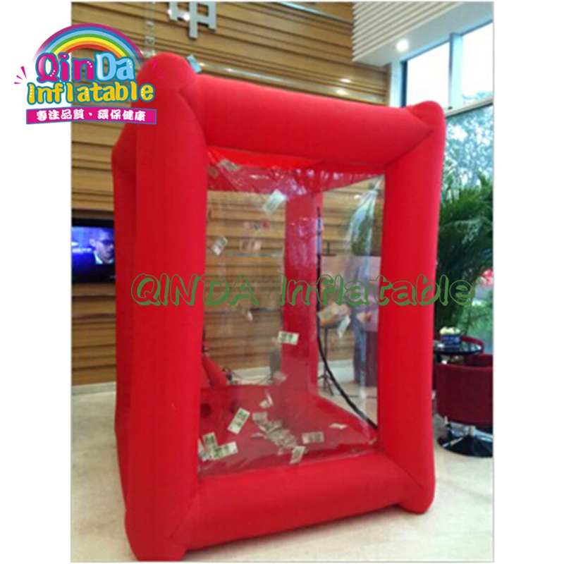 

Popular inflatable money booth grabber advertising promotion inflatable cash cube for sale