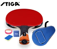 Raqueta de tenis de mesa Original Stiga de 6 estrellas, raqueta de Ping Pong de goma con espinillas dobles, tenis de mesa con cubierta