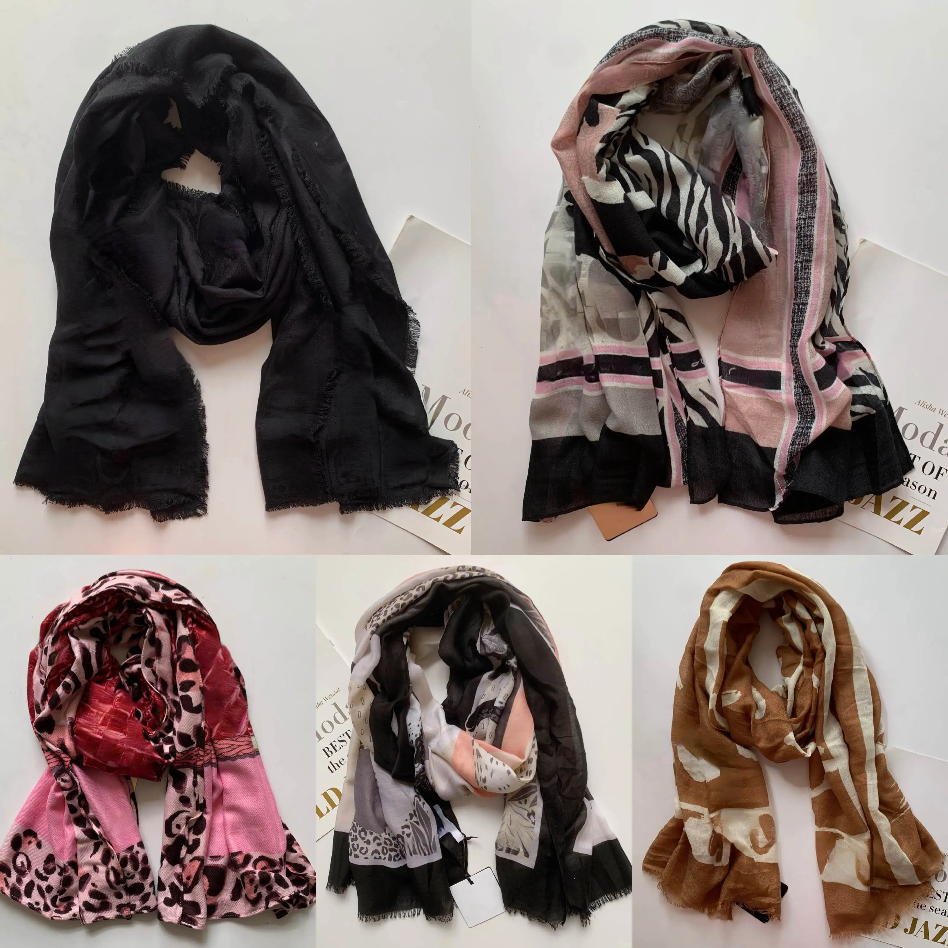 

Новинка 2025 года, итальянский оригинальный легкий роскошный хит продаж, шарф с буквенным принтом, темный узор, солнцезащитный крем, шелковый шарф, длинная шаль