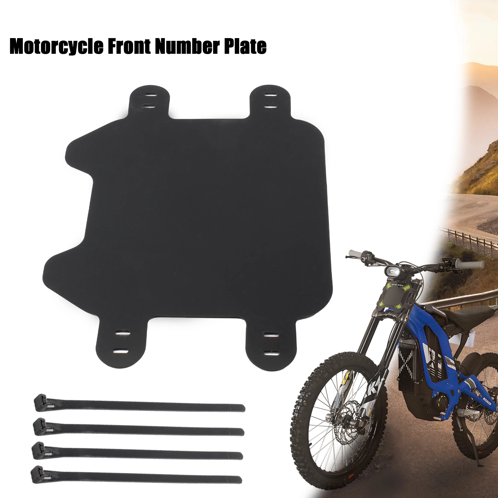 Motorcycle Front License Number Plate Registration Plate For  Surron Sur-Ron Light Bee Light X & Bee S Motocross Universal Parts