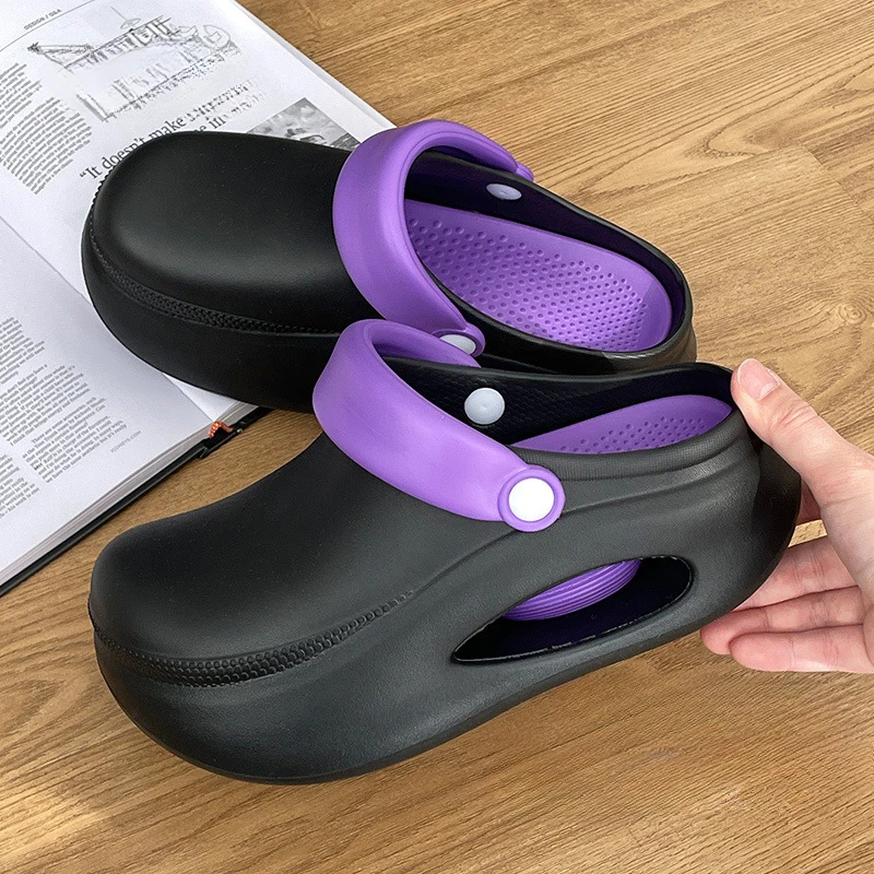 

Women Platform Slippers Fashion Clogs Summer Home Street Shoes Soft EVA Thick Sole Girls Beach Slides Slip-on Wedges Sandals