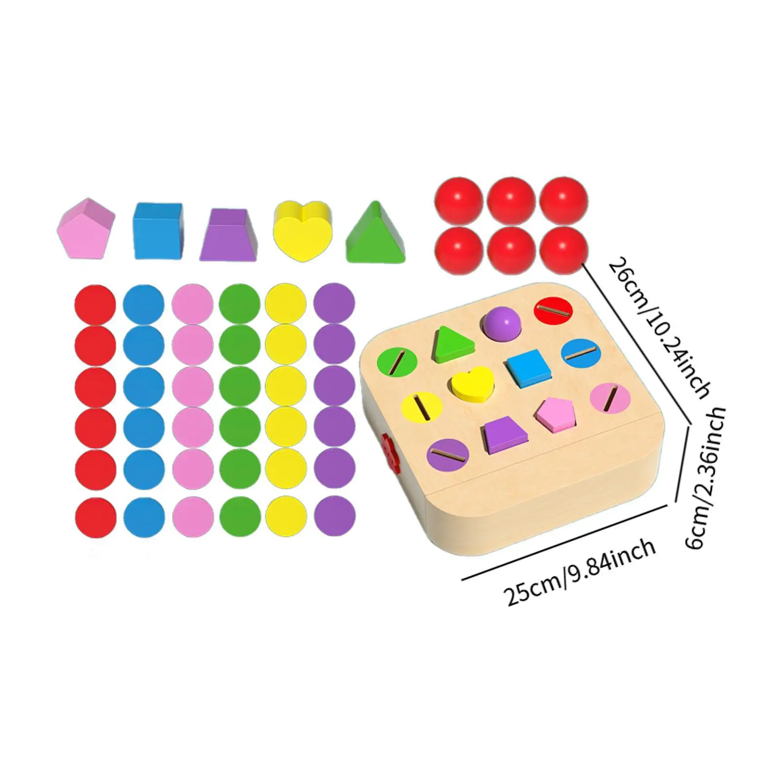 Jouets éducatifs précoces, tri de formes de couleurs, blocs colorés assortis, balles d'activité, boîte à tiroirs cognitifs, jouet d'apprentissage pour enfants