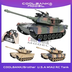 Coolbank zbiornik RC 1/18 skalę zdalnie sterowany czołg 2.4G, która wystrzeliwuje pociski BBS Airsoft, my. Czołg wojskowy M1A2 ze światłem i dźwiękiem