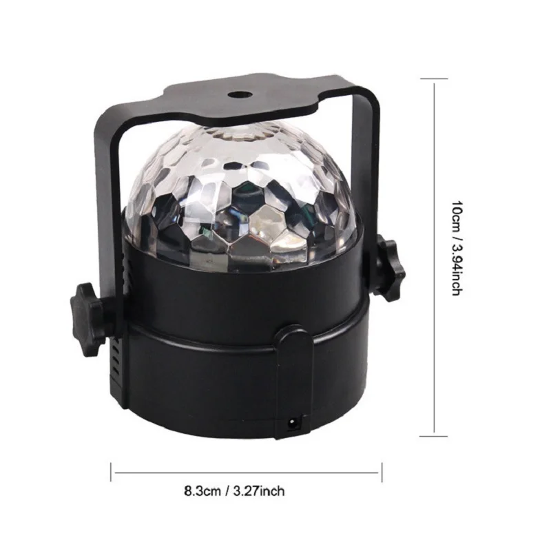 Music Sync LED Stage Disco Light With Remote Control Christmas Atmosphere Rotating Ball Lamp for Party Home KTV DJ Bar Xmas