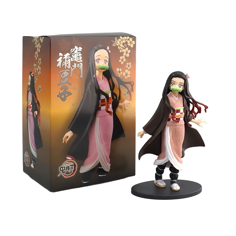 Anime Demon Slayer Demon Slayer: Kimetsu no Yaiba Figur Kamado Tanjiro Acchion Figur Azuma Zenitsu Nezuko Warrior PVC Modell und ys – Detail 3