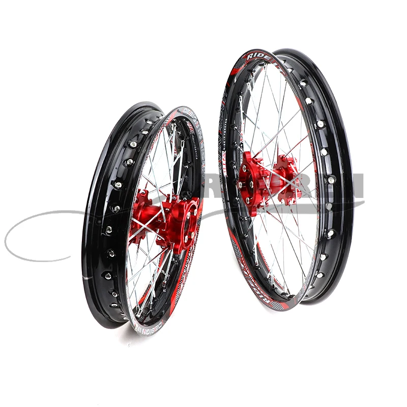 Front 1.60-17 Rear 1.85-14 inch Alloy Wheel Rim with CNC Hub For KAYO HR-160cc TY150CC Dirt Pit bike 14/17  motorcycle wheel