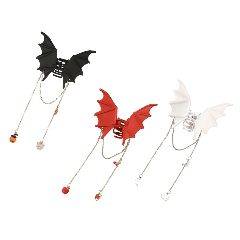 

Halloween Bat Hair Clips for Women and Girls Punk Gothic Bat Hair Claw Clips 15UB