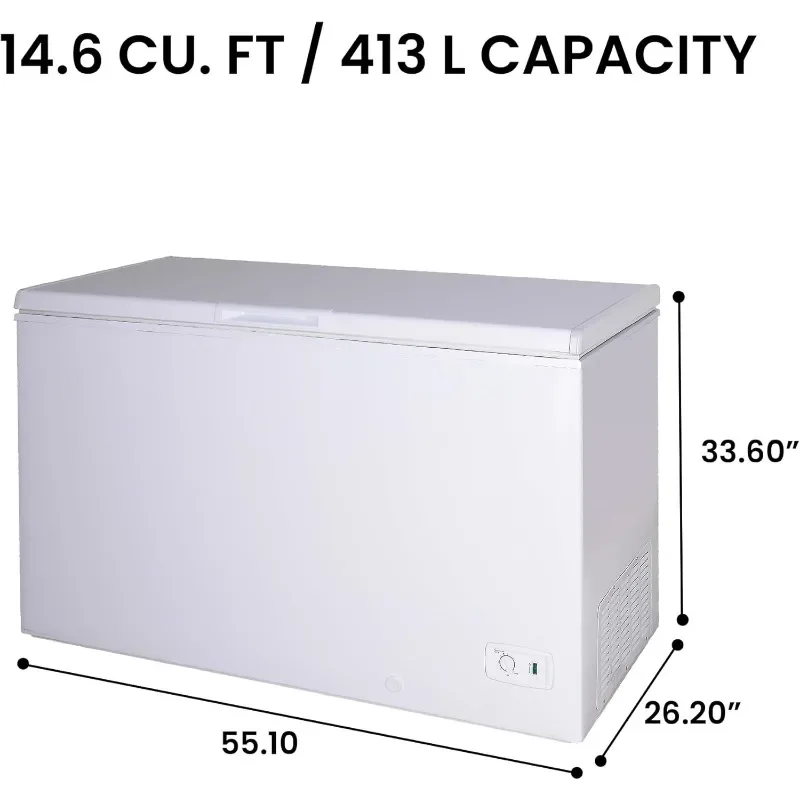 Kenmore 14.6 Cu Ft Garage-Ready Chest Freezer Manual Defrost Deep Freezer Freezer Chest Small Chest