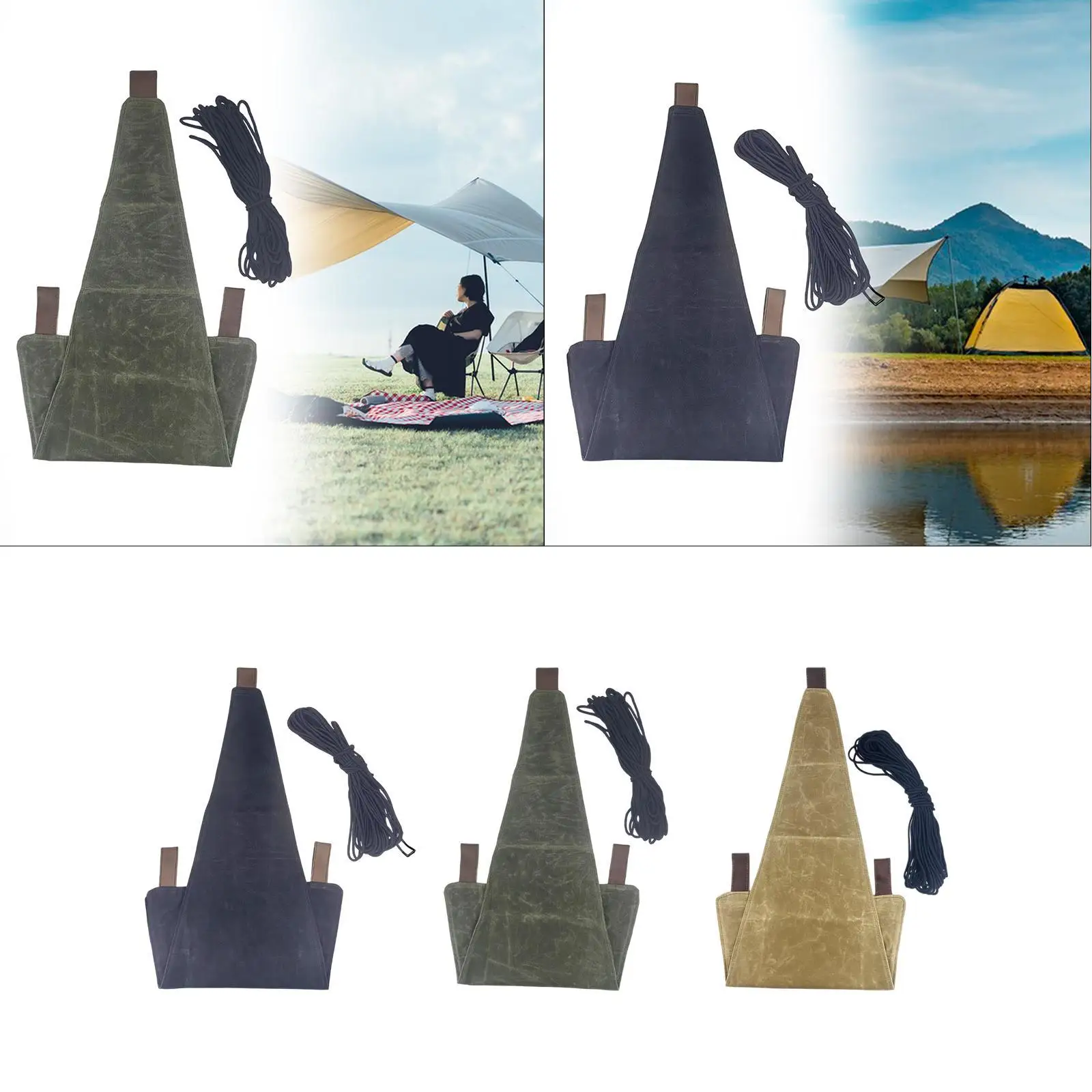 

Tripod Stool Cloth Portable DIY Wear Resistant Waxed Cloth Slacker Chair Fabric for Picnic Fishing Garden Mountaineering Hiking