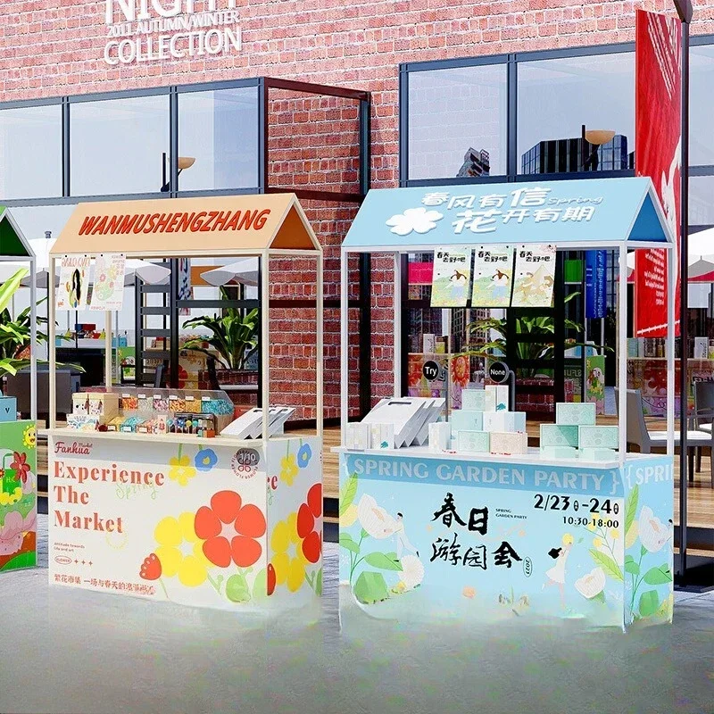 

Outdoor Internet celebrities stall commercial activities market stall frame scenic shopping mall display frame night market stal
