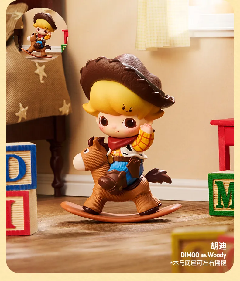 POPMART DIMOO WORLD PIXAR Serie Blind Box Spielzeug Kawaii Anime Actionfigur Schreibtisch-Dekoration Überraschungs-Mystery-Box Blind Bag Spielzeug – Detail 18