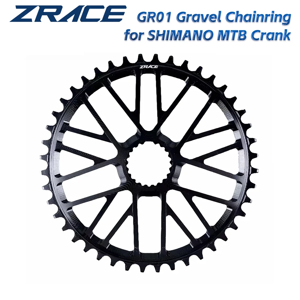 

ZRACE GR01 Gravel / MTB Chainring, 40T 42T 44T, for SHIMANO M9100 / M8100 / M7100 / M6100 / MT900 Crank