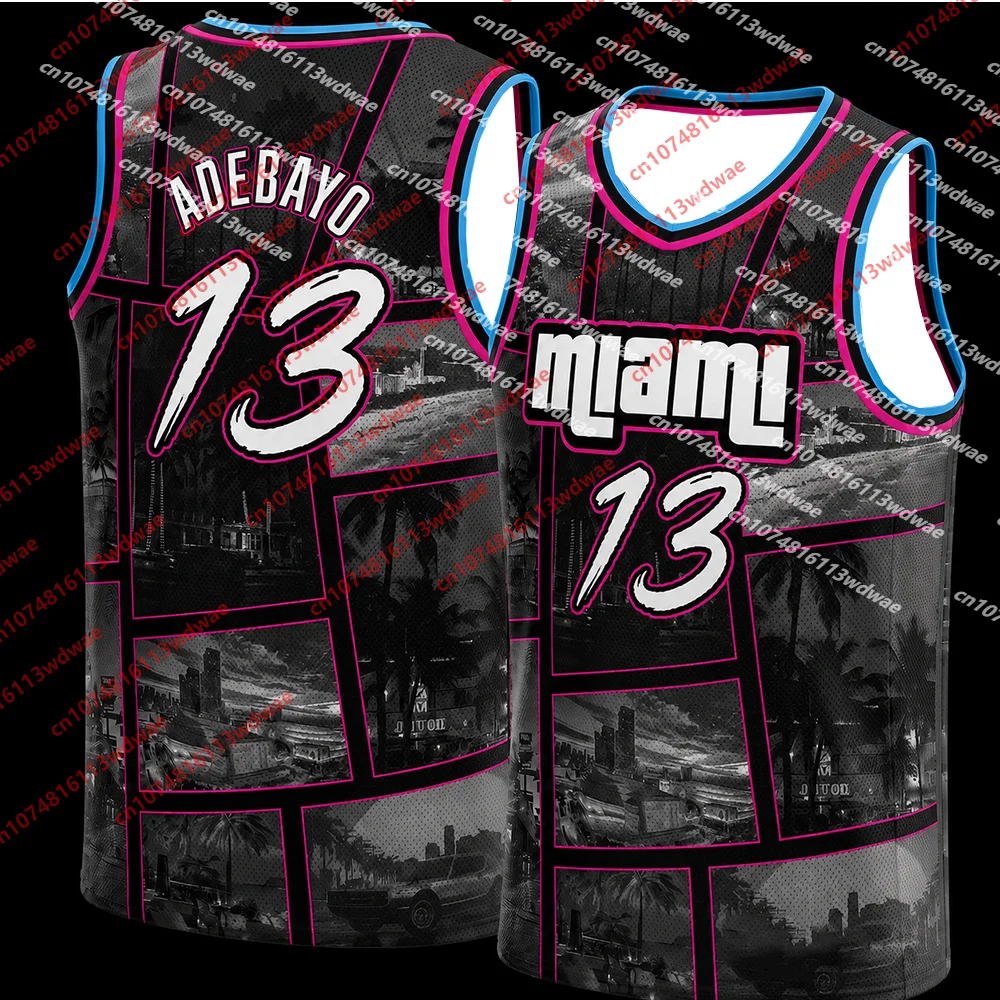 Antetokounmpo #7 Miami Classics Basketball Jersey Unisex Sleeveless Tank Adebayo 13 Vest For Men Women Basketball Sports Kid Tee