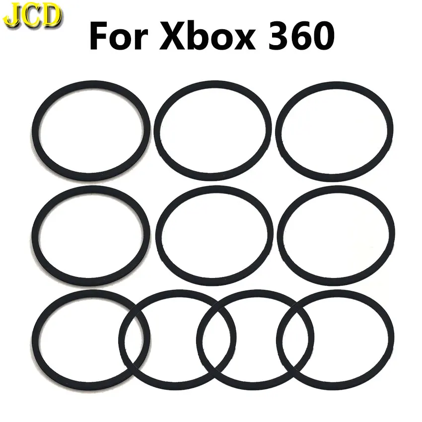 JCD 10pcs DVD Optical Drive Motor Rubber Ring For Xbox 360 Silicone Leather Ring With Repair Accessories