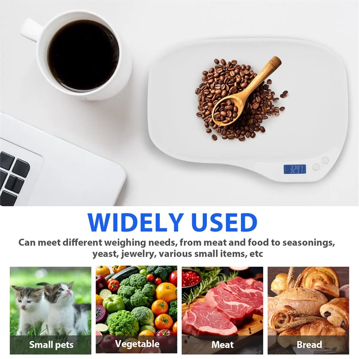 ^DT763~~Small Digital Pet Scale Battery Operated LED Display Mini Electronic Pet Weight Scale Electronic Pet Scale Weighing Tool