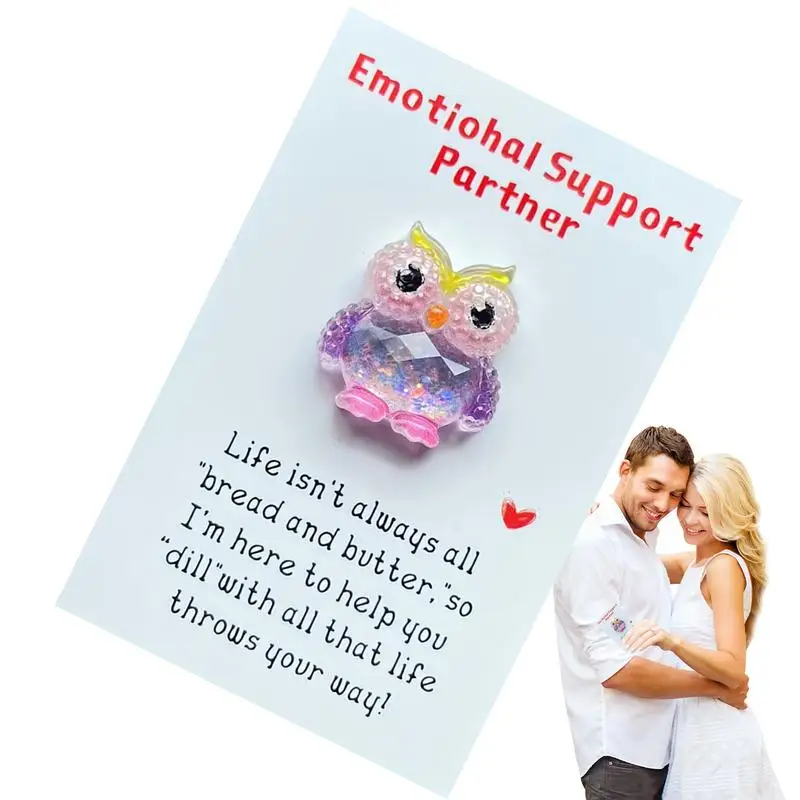 Fun Pocket Hug Card Pocket Hug Card Resin Animal Greeting Cards Express Love And Encouragement Women Men Positive Hug Cards For