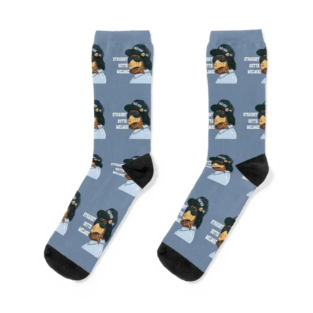 ALF - straight outta melmac Socks colored cute Men's Women Socks Men's