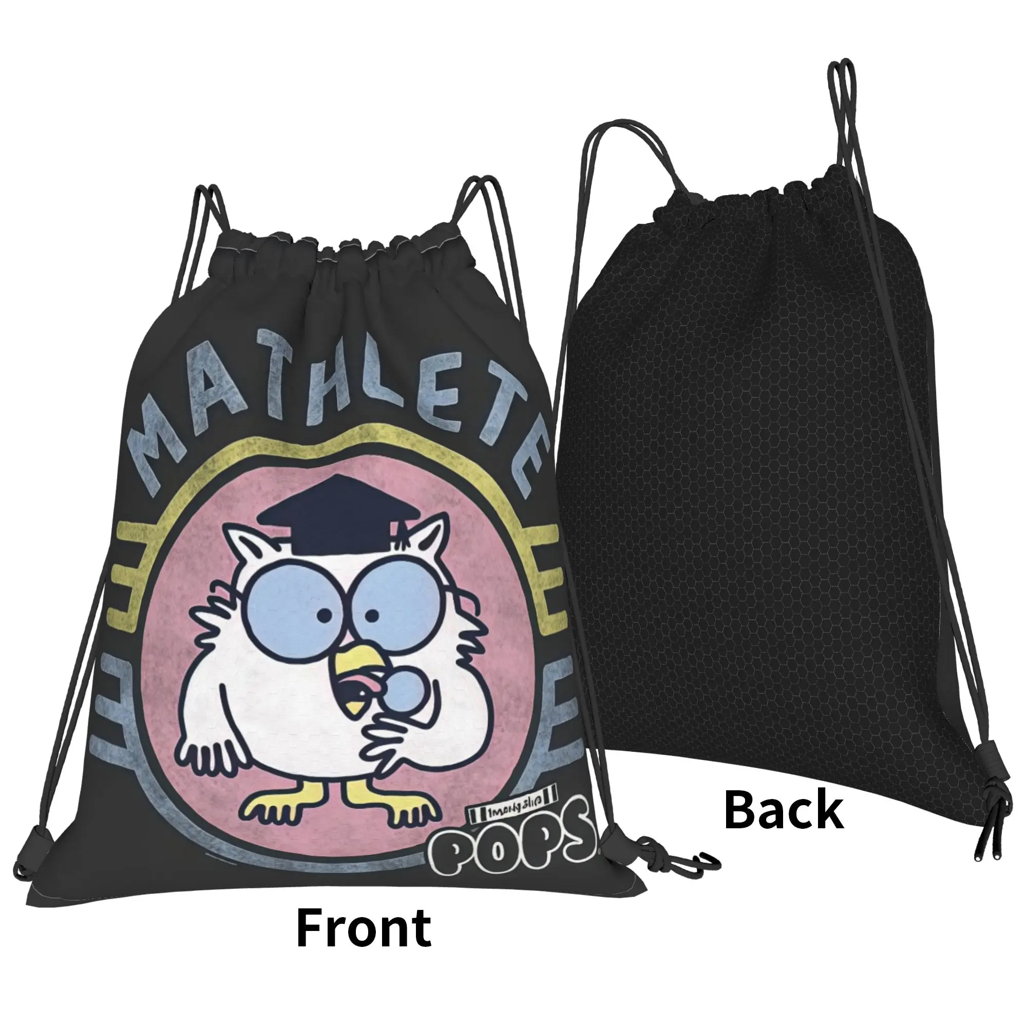 tTootsie Pops Owl Mathlete Graduation Portable Hiking Riding Gym Drawstring Storage Sporty Backpacks