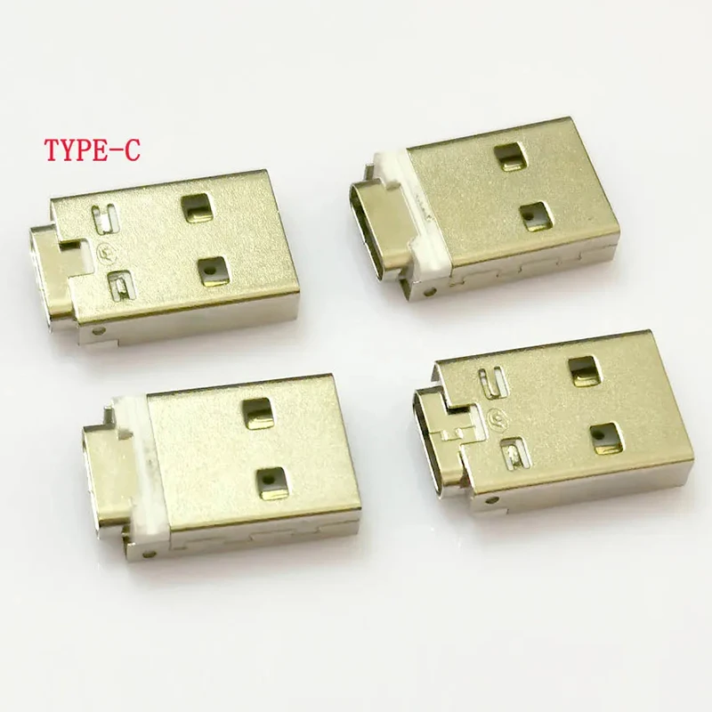 3/5/10 Stück Typ-C-Buchse auf doppelseitigen USB-A-Stecker 2.0 Ladeadapter mit integrierter Leiterplatte – Detail 3