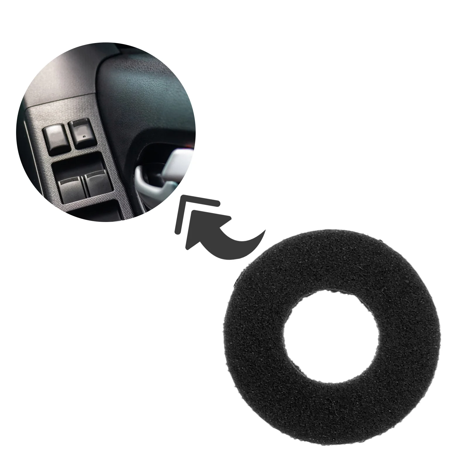 

100 шт., универсальная автомобильная дверная панель с пряжкой, губка высокой плотности, шумопоглощающая амортизирующая внутренняя винтовая подушка