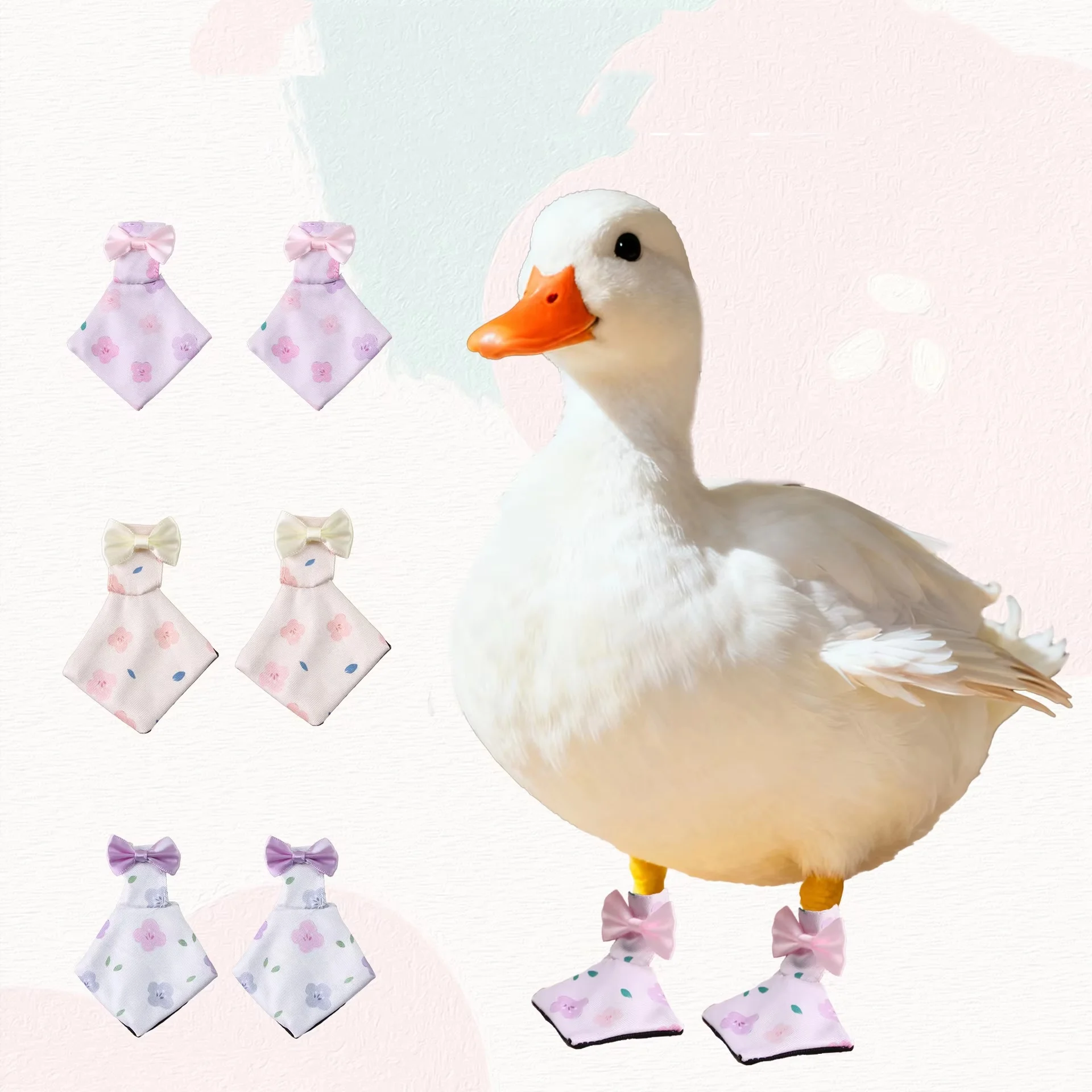 Pet Duck Shoes Duck Foot Poultry Boots Anti-dirty Non-slip for Outdoor Protective Shoes