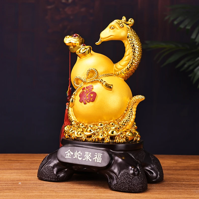 Gourd snake ornament lucky twelve zodiac office table living room housewarming wine cabinet decoration home opening gift