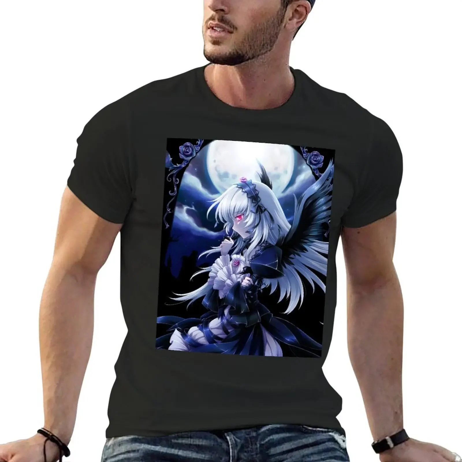 Suigintou Rozen Maiden Anime For Fan T-Shirt shirts graphic vintage graphic tee plus size clothes plus size tops men clothing