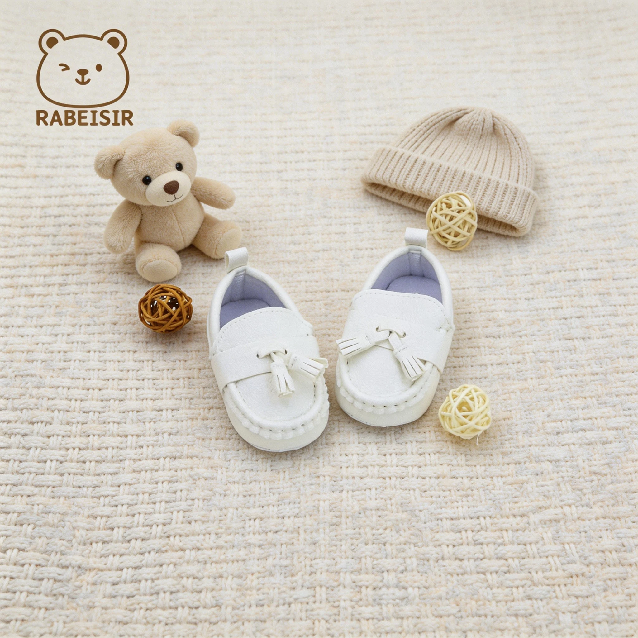 Spring and Autumn Style Baby Girl Loafers 0-1 Years Old Infant Walking Shoes Retro British Style