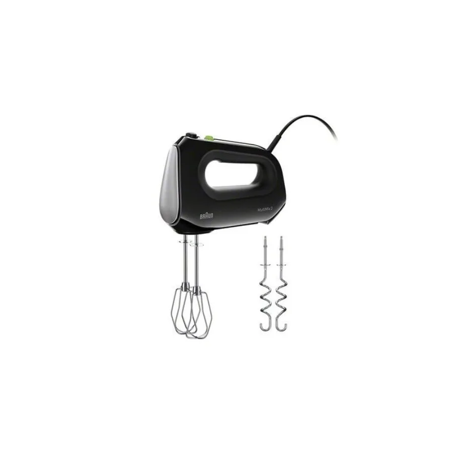 

Multimix 2 Hand Mixer Black - beaters dough hooks accessory bag