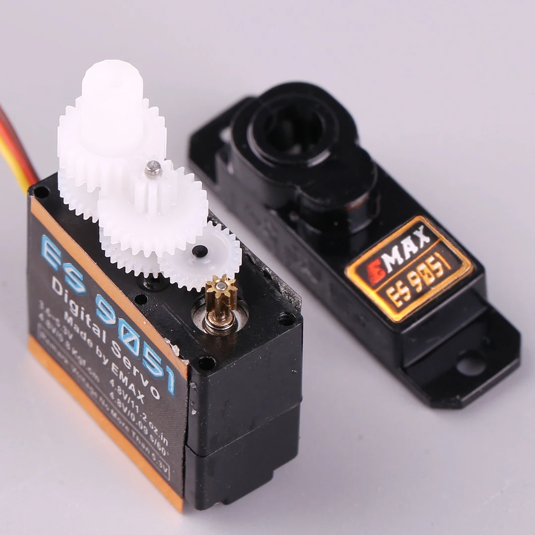 Original emax es9051 kunststoff digital servo 4,1g wasserdichtes servo mit zahnrädern uesd für rc auto hubschrauber boot flugzeug zubehör