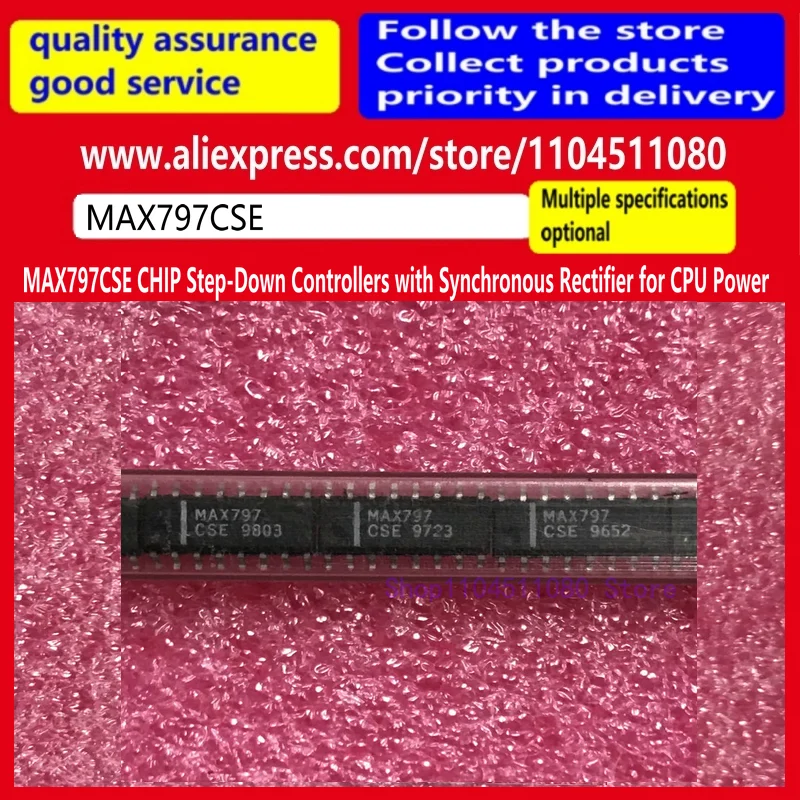 

5PCS/ MAX797CSE CHIP Step-Down Controllers with Synchronous Rectifier for CPU Power MAX797