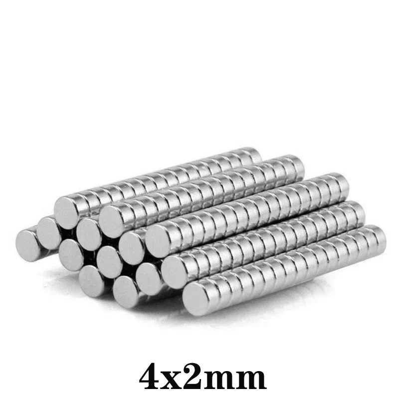 100~2500pcs 4x2 Rare Earth Magnets Diameter 4x2mm Small Round Magnets 4mm*2mm Permanent Neodymium Magnets 4*2 strong magnet disc