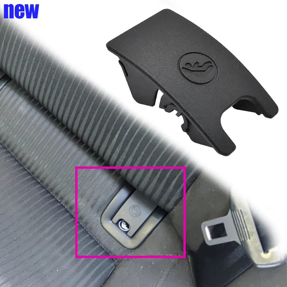 1 unidade 8T 0887187   Auto interior traseiro assento infantil isofix slot guarnição capa prendedor clipes novo para audi a4 a5 rs4 rs5 s5 s4 plástico preto