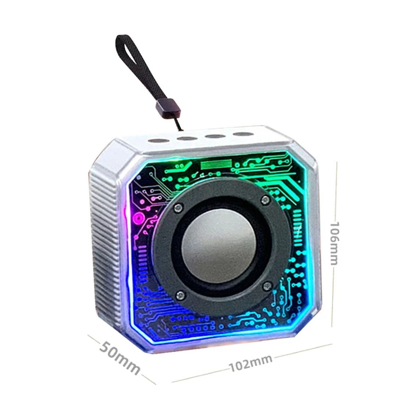 Speaker transparan baru Speaker Bluetooth Mecha Pickup RGB Speaker Mini kecil lentera rumah portabel luar ruangan