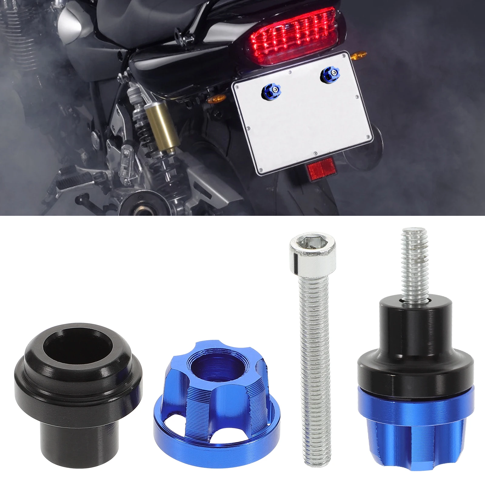 

1Pair Universal License Plate Screw Fastener High-Quality Material Easy Install Simple Elegant Design License Plate Screw