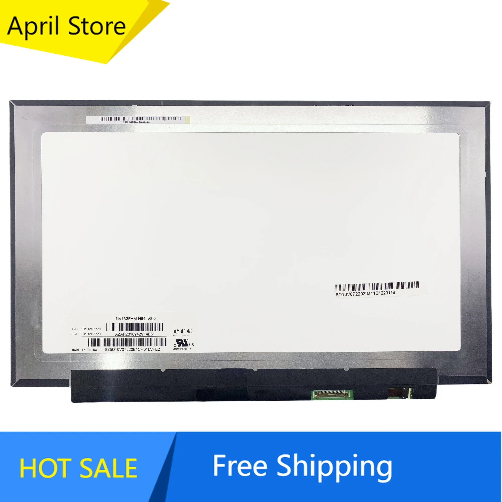 

NV133FHM-N64 13.3'' Laptop LCD Screen Display Panel Matrix Replacement 1920×1080 EDP 30 Pins