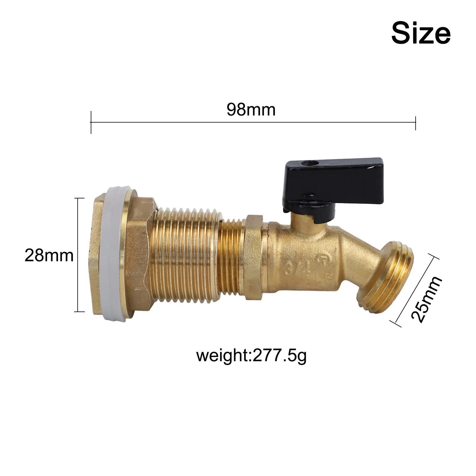 High Flow Spigot Brass Rain Bucket Spigot Gardening Projects Reliable Performance For Garden Use Easy Installation Spigot