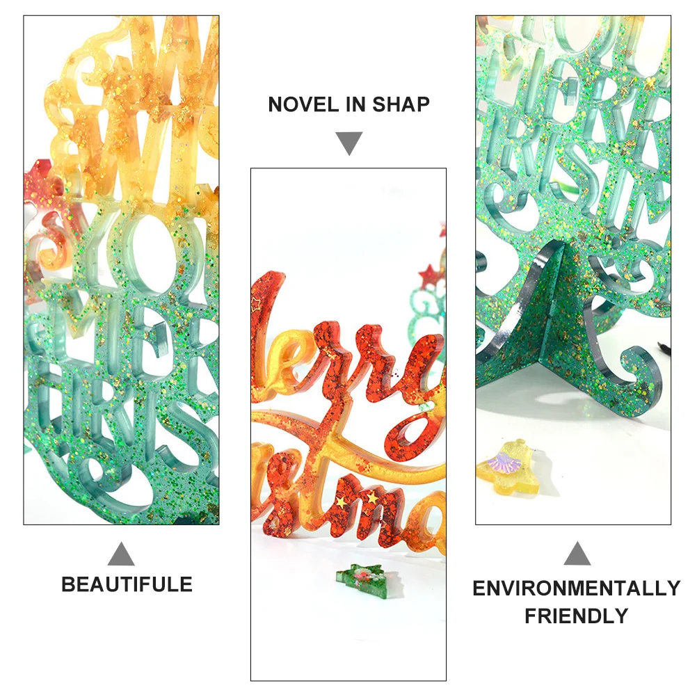 

4 Pcs Christmas Silicone Molds DIY Xmas Tree Bell Crystal Epoxy Resin Crafts Jewelry Accessories Decorations Gifts